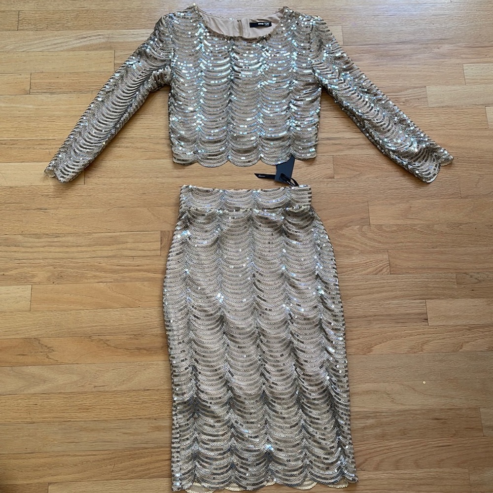 TFNC sequins two piece size 4